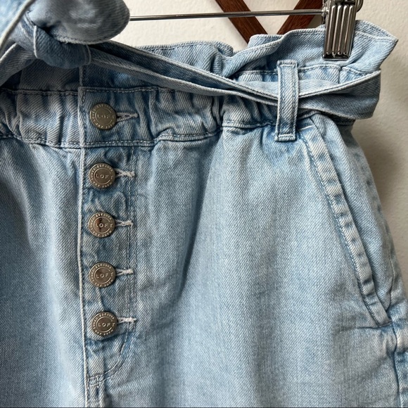 Loft • Paper Bag Denim Shorts - Picture 3 of 7